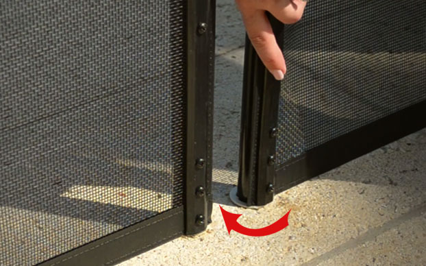 Lock-in-Deck Safety Fence