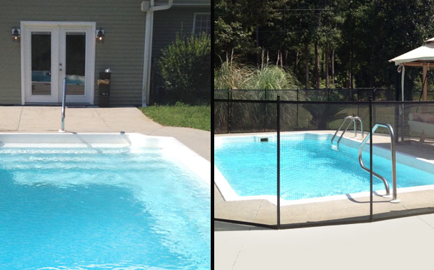 Pool Fence Before/After