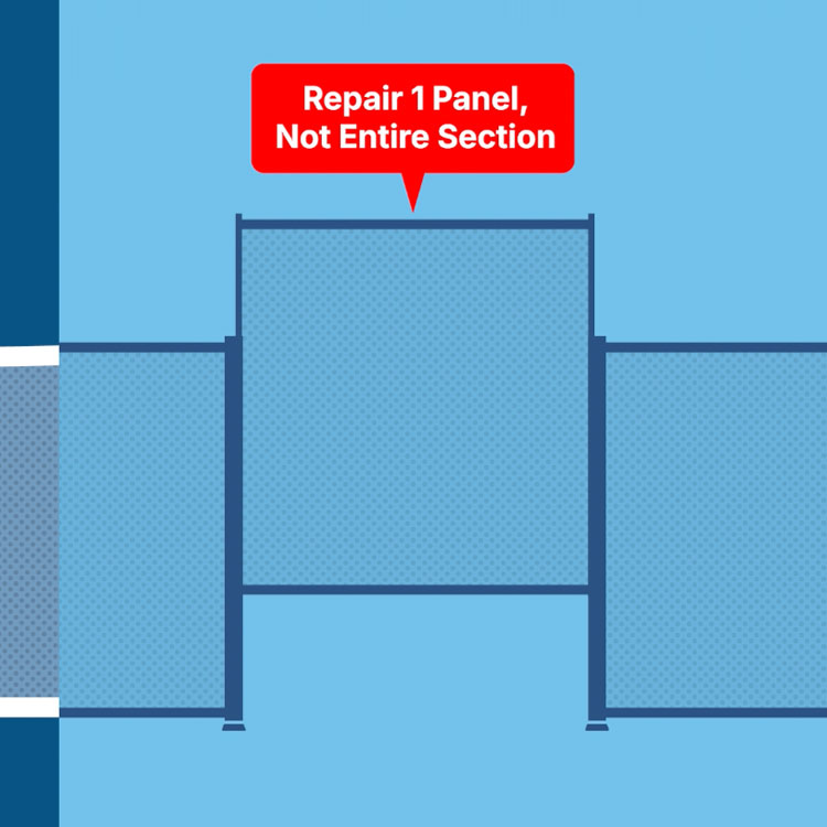Pool Fence Modular Mesh Panels