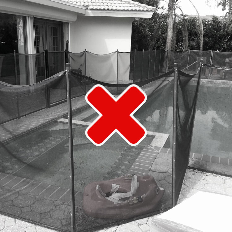 Ugly Mesh Pool Fence